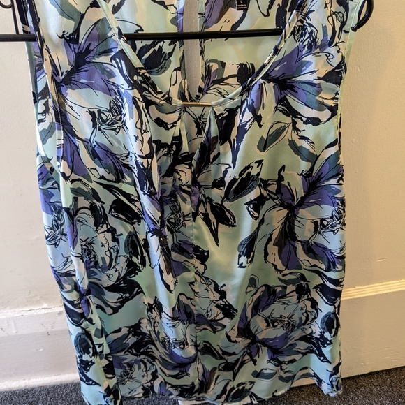 The Limited Tops - Limited navy and teal blouse